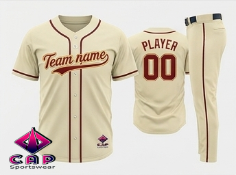 Custom Baseball / Softball — Vintage Cream uniform