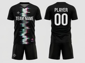 Custom Soccer — Static Black uniform