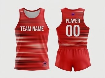Custom Track & Field — Red Velocity uniform