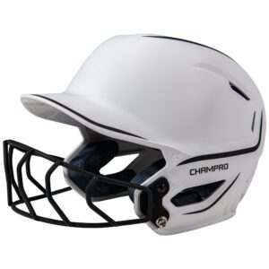 HXE Two-Tone Matte Softball Helmet w/Facemask