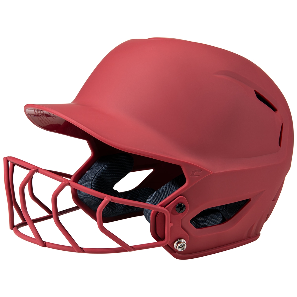 HXE Matte Softball Helmet w/Facemask - Image 2