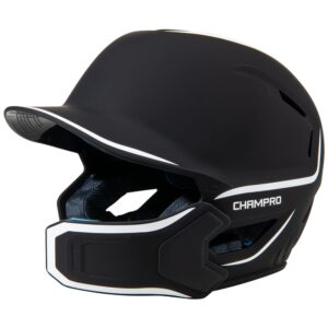 HXE Matte Baseball Helmet w/Jaw Guard