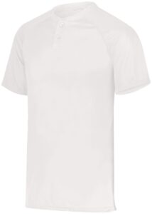 Augusta 1566 Youth Attain Wicking Two-Button Baseball Jersey