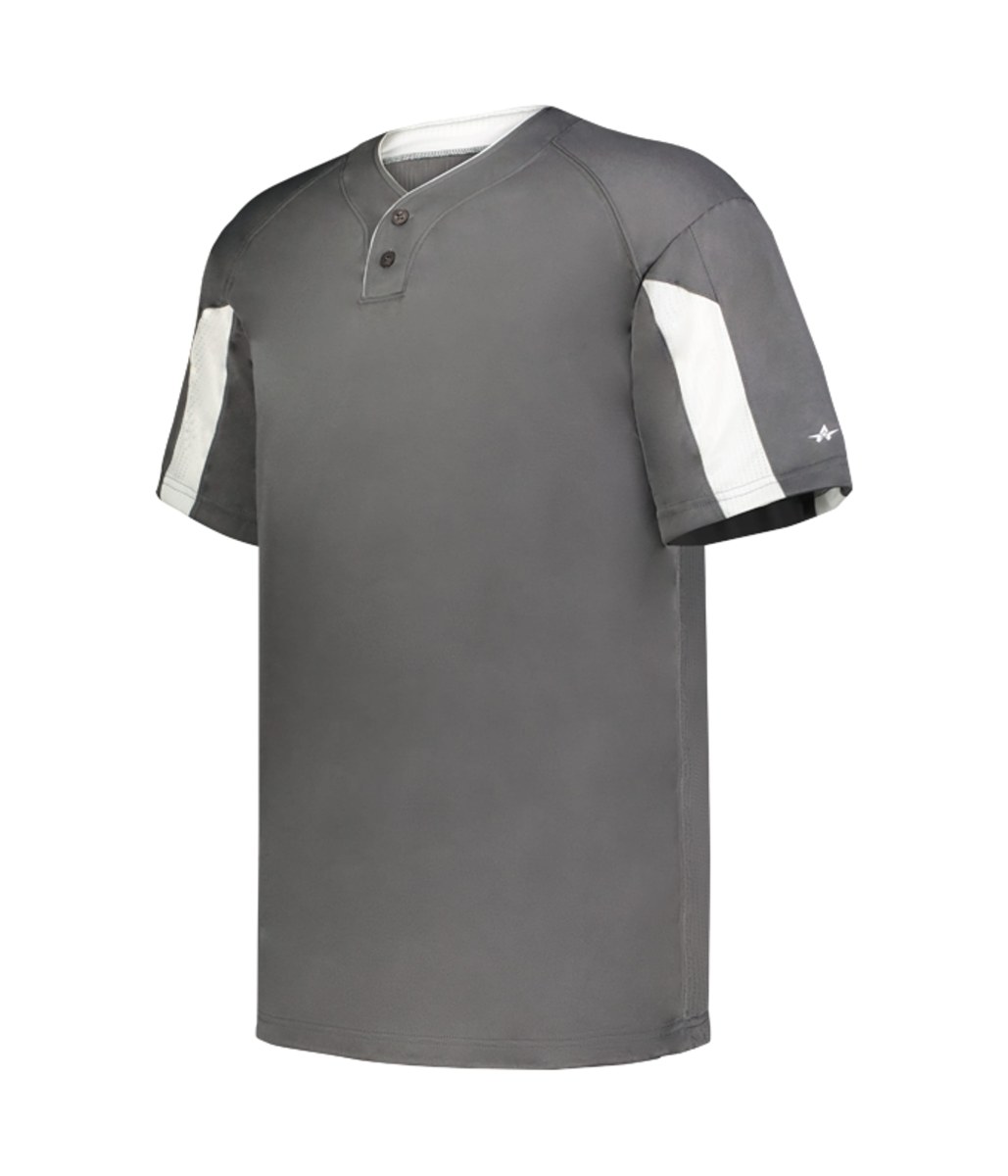 Alleson 297600 YOUTH STRIKER TWO-BUTTON BASEBALL JERSEY