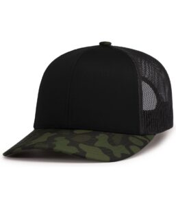 Pacific Headwear P686 WEEKENDER DUCK CAMO TRUCKER SNAPBACK CAP
